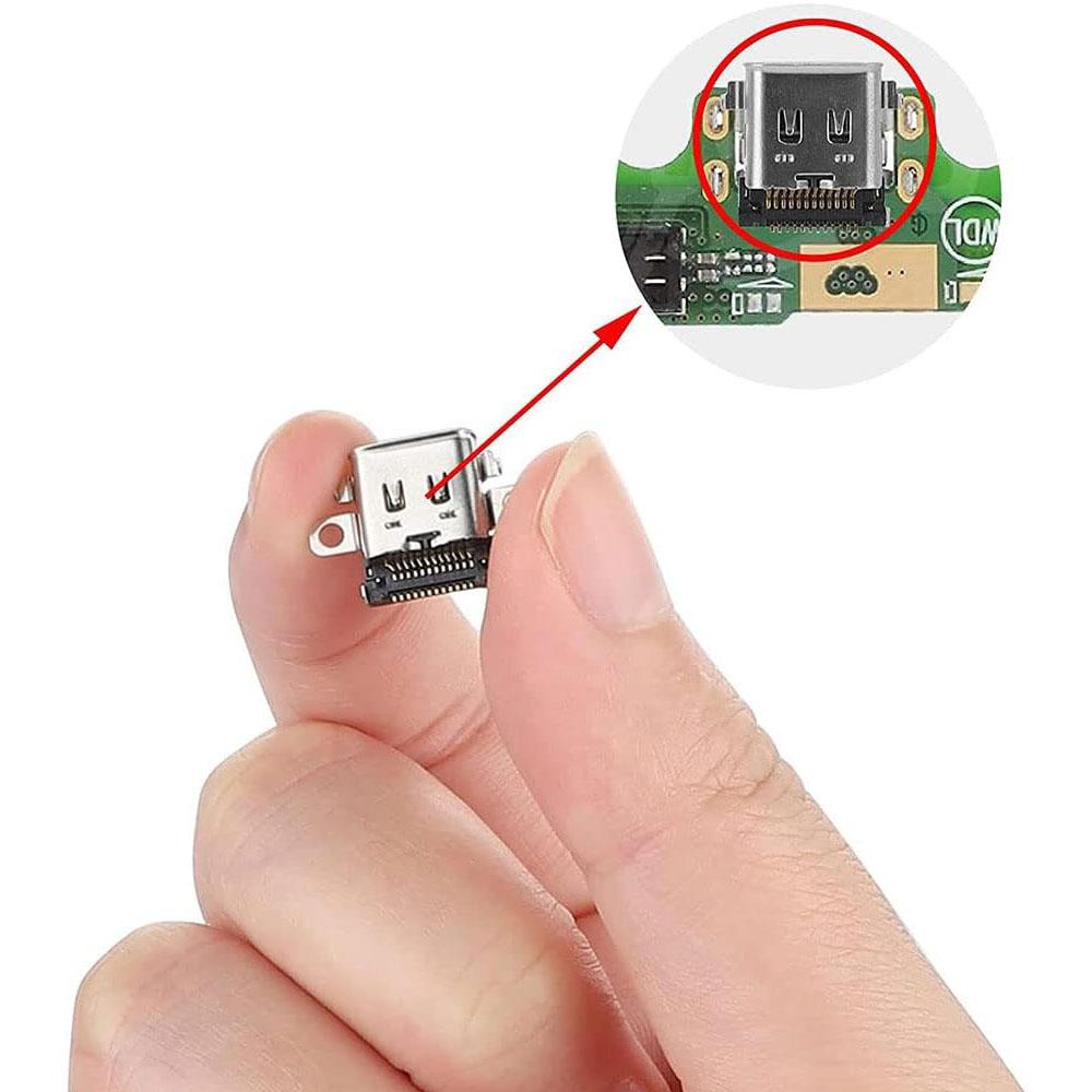 10PCS 12-pin Replacement Type C Charging Port Double For  Switch Console