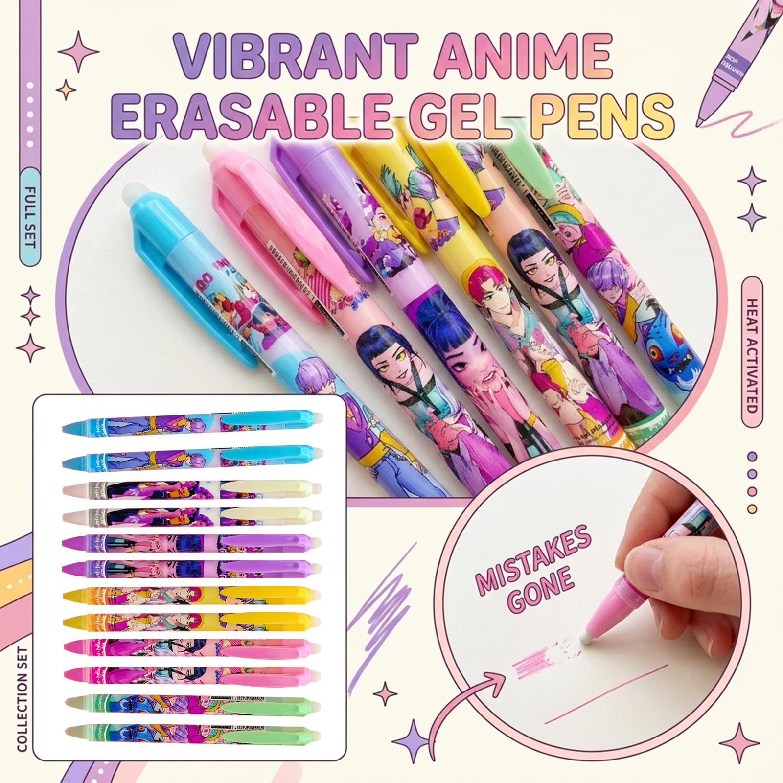 Hot Erasable Gel Pen Press Wipeable Pen, Student Stationery, Friction And Heat Elimination Pen 10ml One Size