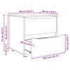 Storage Cabinet White 60 x 48 x 57 cm Engineered Wood