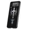 Cyber Sigil Kreuzlinie Harte PC Handyhülle Für Samsung Galaxy Z Flip 7 6 5 4 Schwarze Hülle Für Galaxy Z Flip 3 Faltbare Capas Taschen