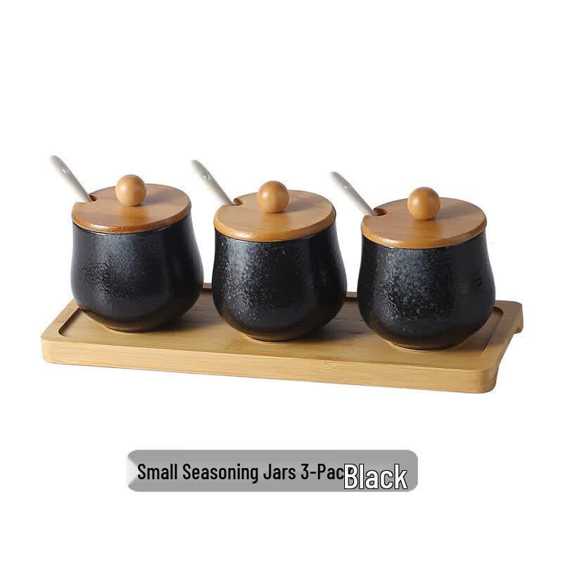 Japanese Ceramic Seasoning Jar Set