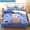 3PCS Bobo Dudu In Love  3pcs Bedding,Including 3PCS Duvet Cover And 2pcs Pillowcases Perfect for Christmas,Ideal for Bedroom, Dormitory