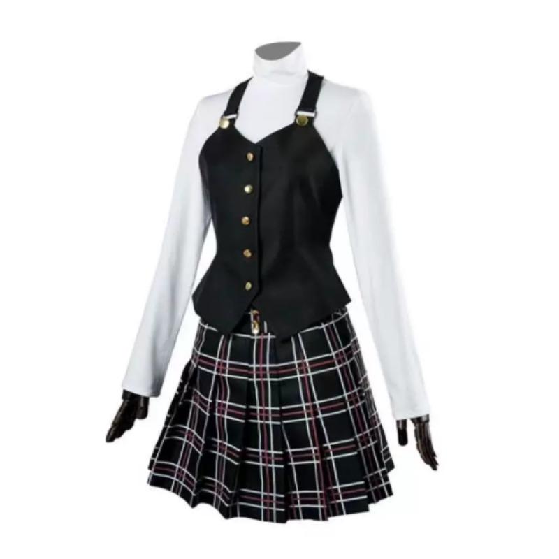 Szkolny Strój Cosplay Makoto Niijima, Zestaw do Występów Scenicznych Anime z Gry Persona 5