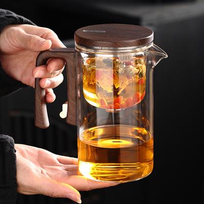 520ml Teapot With Strainer Easy Brewing And Dismantling For Tea Lovers Elegant Transparent Teapot Household Tea Making Artifact