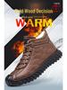 Men's Winter High-Top Cotton Shoes with Wool Lining - Large Size, Non-Slip Snow Boots