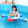 Children's Inflatable Plane Swim Ring With Reinforced Bottom Eco-friendly Pvc Material Printed Design