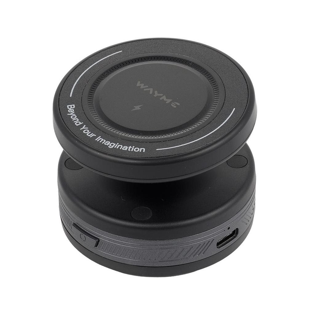WAYME Magnetic MagSafe Car Mount with Automatic Suction Cup and 15W Wireless Charger