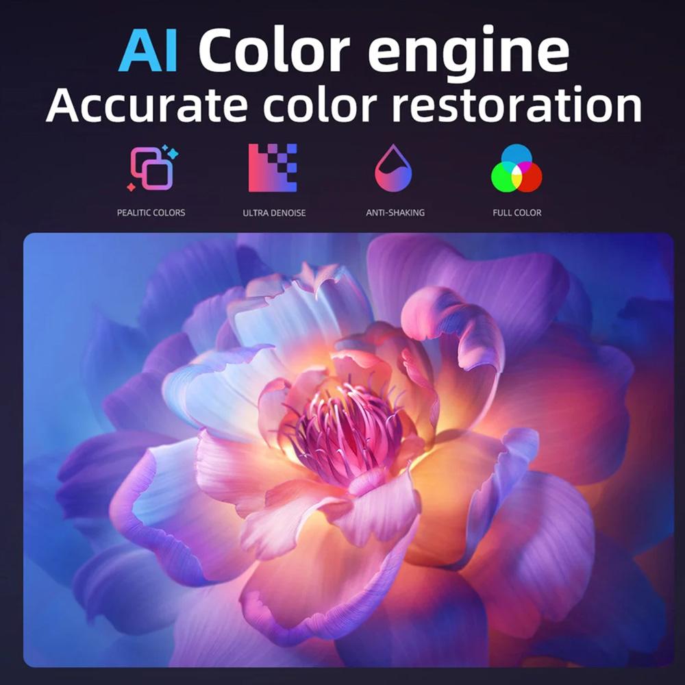 MRSVI D8 1200ANSI Projector 4K LCD LED WiFi  Bluetooth 2+32GB HD 1080P Portable Projector For Cinema Office Camping Movie