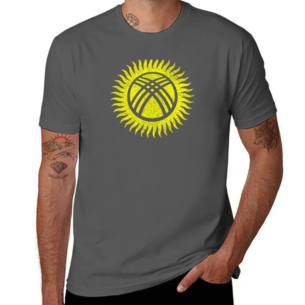 NATIONAL FLAG OF KYRGYZSTAN TShirt No Iron Casual Short Sleeve Top
