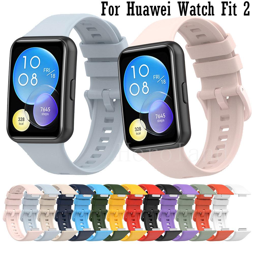 Sport Silicone Watchband For Huawei Watch Fit 2 StrapSmarwatch Wriststrap For Huawei Fit2 Belt Bracelet Accessories