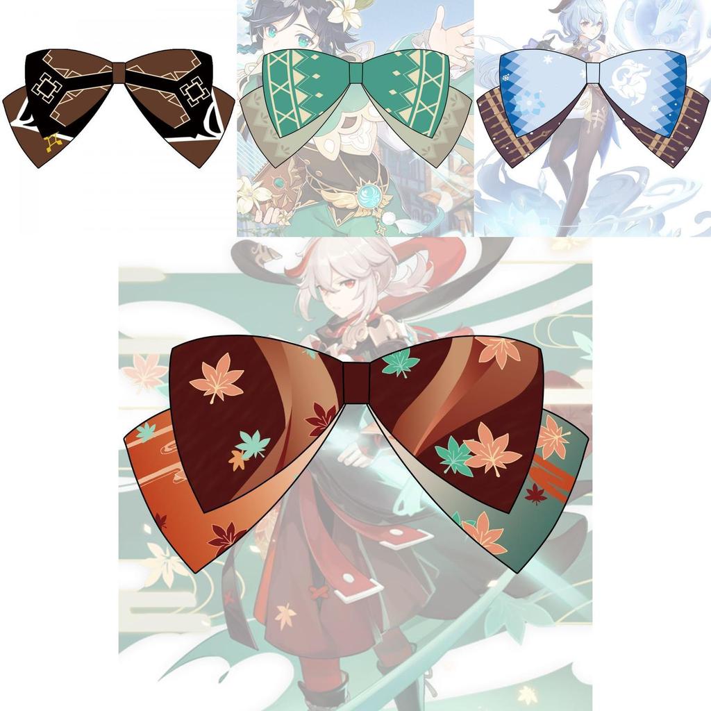 Anime Genshin Impact Hutao Bow Hairpin Hair Accessories For Girls Realistic And Delicate Design