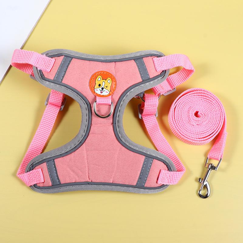 3D-Cartoon-Haustierweste und Leinen-Set für Hunde und Katzen – ausbruchsicheres Geschirr zum Spazierengehen