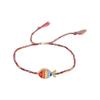 1 pcs Bohemian Print Fish Pendant Bracelet Adjustable Hand-Woven Rope Bracelet  Women Girls