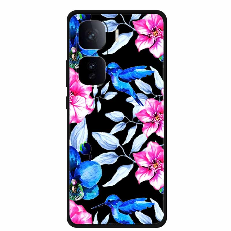 Black Silicone Case For Vivo iQOO Neo 10 Pro Plus Case Cartoon Coque Soft Back Cover For Vivo iQOO Neo 9s Pro Plus Case Funda