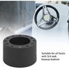 6 Hole Steering Wheel Hub Adapter 3/4 Inch Keyway Marine Boat Steering Wheel Adapter Heavy Duty Metal Design with 5mm Screw Holes for Boats Helms