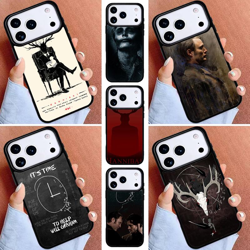 Hannibal Soft Phone Case for iPhone 16e 15 14 13 12 17 Pro Max Plus Air 17pro Cover Coque