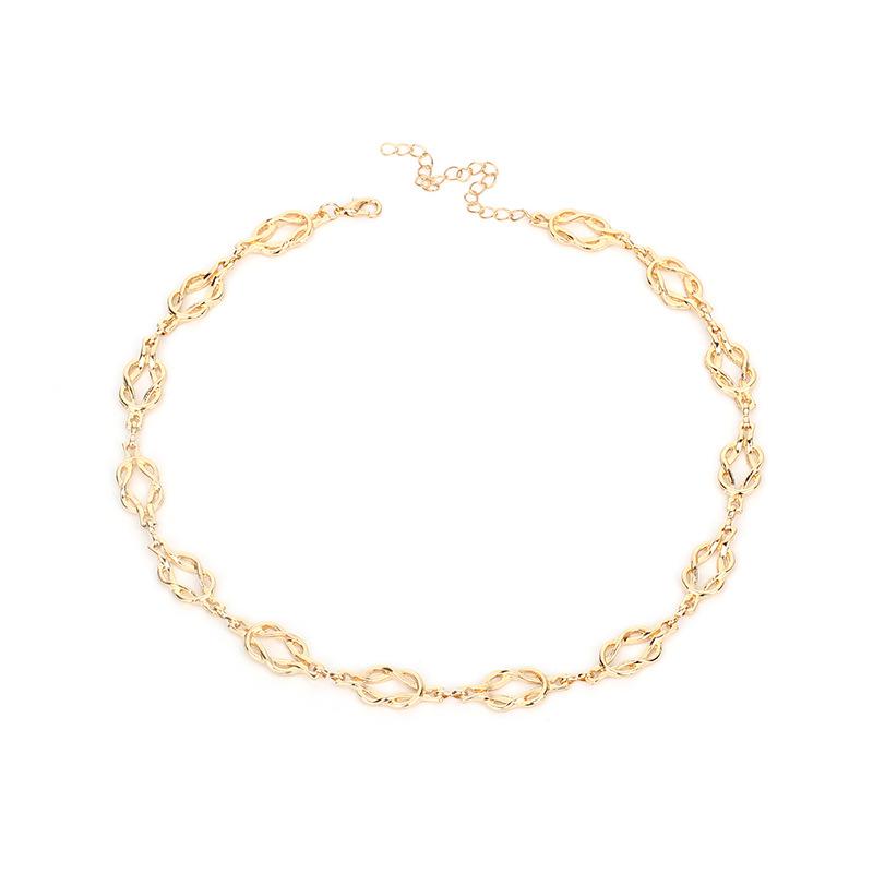 Niche Ins Chinese Knot Necklace Tide, New Accessories Hip-hop Short Choker Jewelry