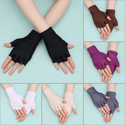 Strak Ademend Dun Zomerse Wanten Halve Vinger Handschoenen Zonbescherming Sport/Rijden/Fietsen