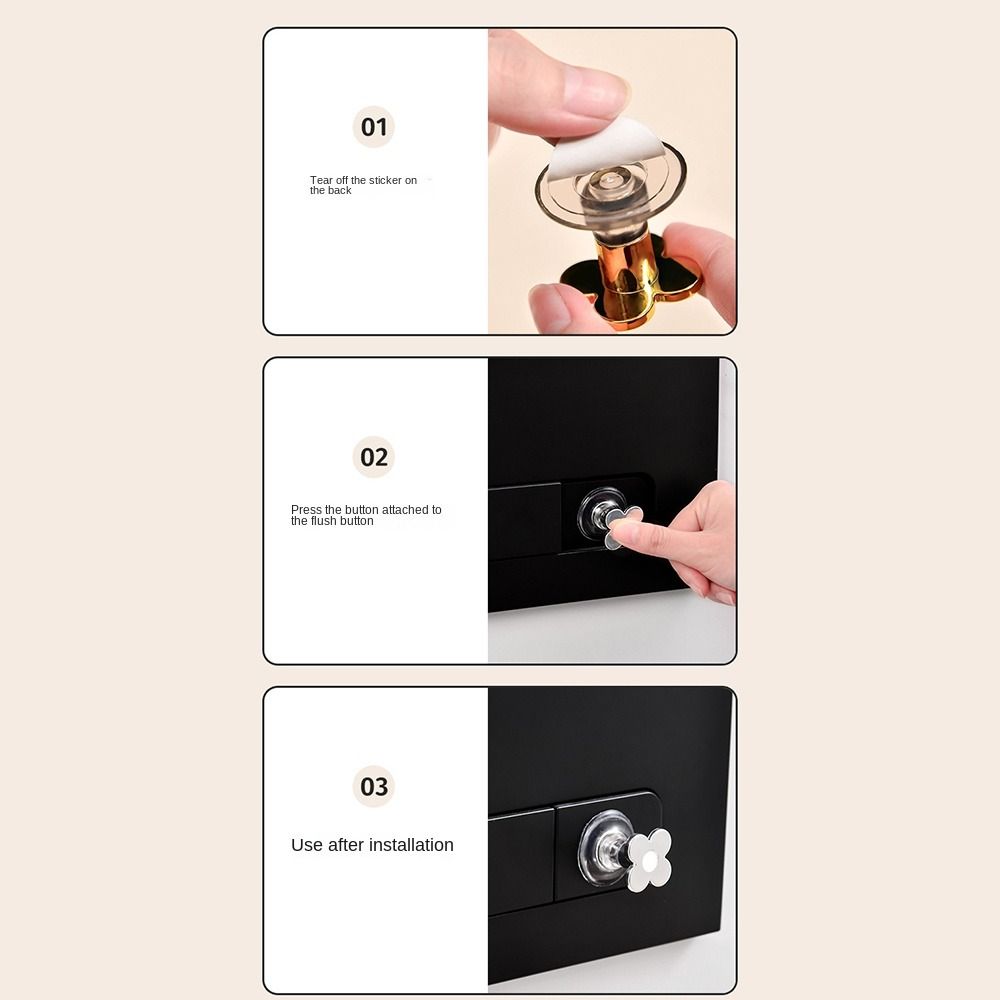 Universal Toilet Flush Button Plastic Toilet Button Flower Shaped Toilet Tank Button  Toilet