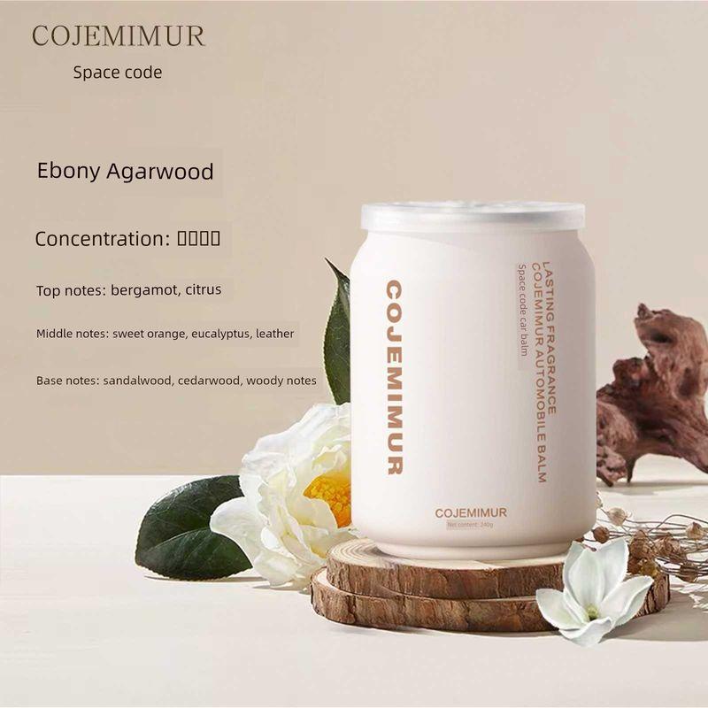 

Car Air Freshener Solid Balm for Odor Removal, Long-Lasting High-End Fragrance for the Car 1 Bottle 240g Ebony Agarwood [Calm Woody Tone]