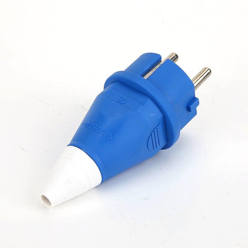 Evropské specifikace 16A 220V-240V klimatizace Průmyslová zásuvka pro kabel Elektrický napájecí konektor 2P+E IP44