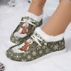 Foreign trade new large size European and American Christmas snow boots winter large size velvet casual women's flat bottom warm