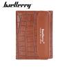 Baellerry Women's Pu Leather Short Purse Vertical Wallet Small Coin Purse Fashion Card Holder Multi-card Slot Snap Button Billfold