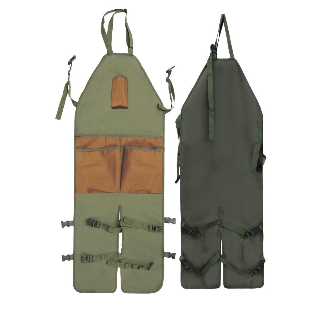 Multiple Pockets Garden Apron Adjustable Leg Protection Dirt-resistant Farming Apron Oxford Cloth Wear-resistant