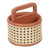12.7 Cm Round Spoon Stand for Dining Table Chammach Stand Remote Holder Wooden Cutlery Holder Kitchen Rack Café Resto-bar Tableware