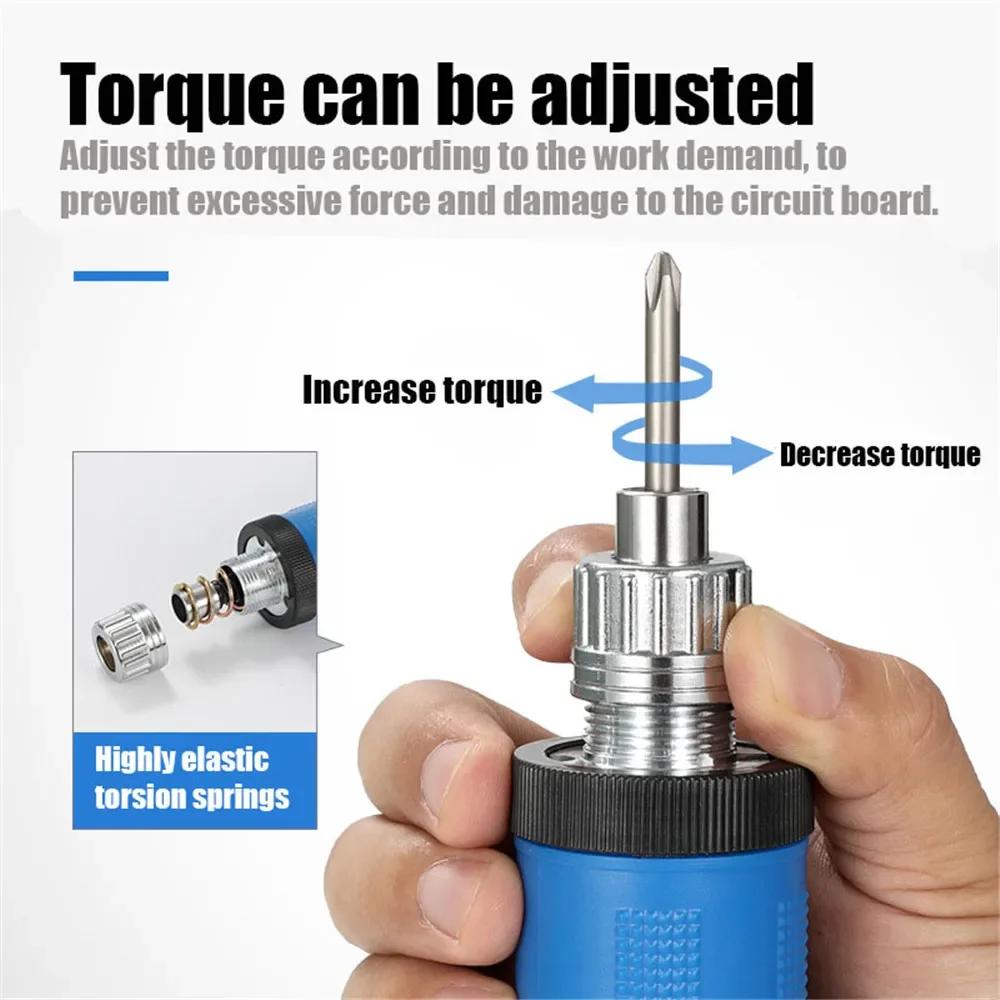 Industrial Electric Screwdriver with Line Adjustable Speed for Phone Watch Laptop Torque Precision Power Screwdriver Repair Tool
