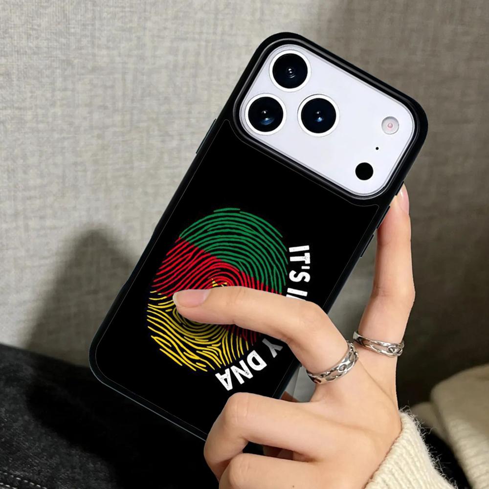 Capa Case for iPhone 17 Air 16 Pro Max 15 Plus 11 13 Mini 14 12 Back Phone Cover Republic of Cameroon Flag