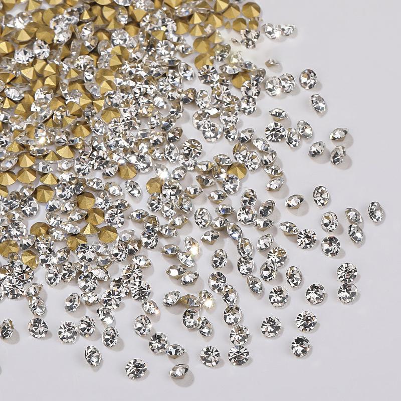 Nail Sharp Bottom Diamond Decoration Flashy Stereoscopic Rhinestone Nail Accessories Nail Painting Nail Salon Nail Artists