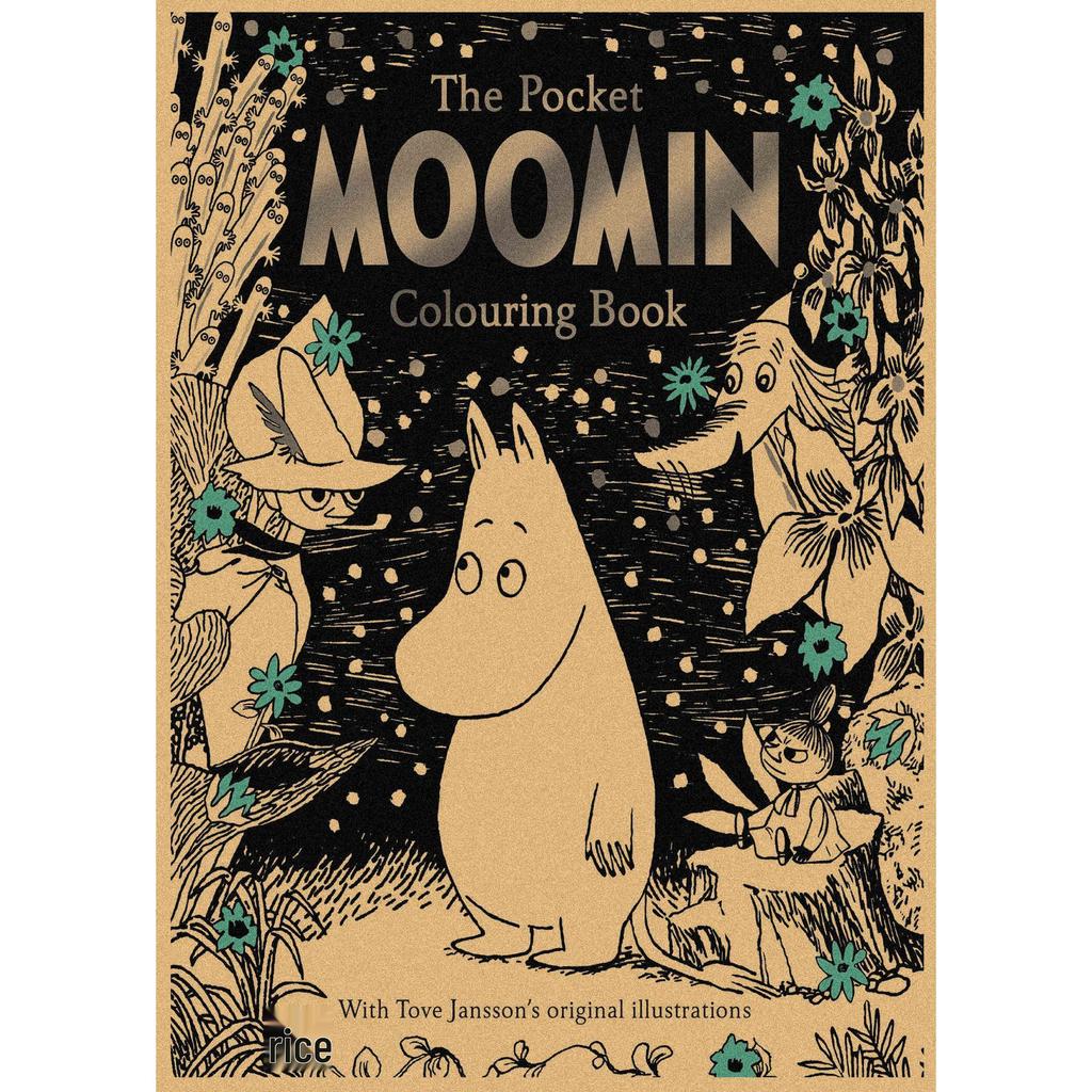 Moomin Family Retro Cartoon Poster Wall Art Mural 397