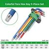 Precision Allen Wrench Set 1.5mm To 10mm Hexagon Spanner Set Heavy Duty L Wrench Kit  For Machinery