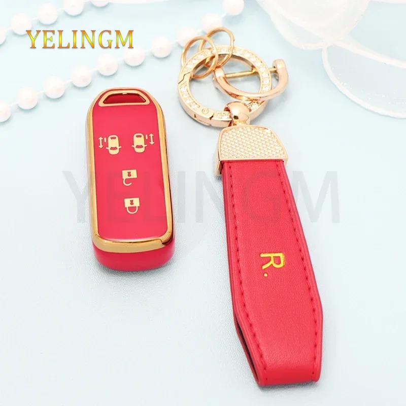 Smart Key Case Cover Tpu Car Remote Fob For Honda New Nbox Custom Jf3 / Jf4 N-Box Jf1 / Jf2 N-Box+ Plus N Wagon N-One Keychain