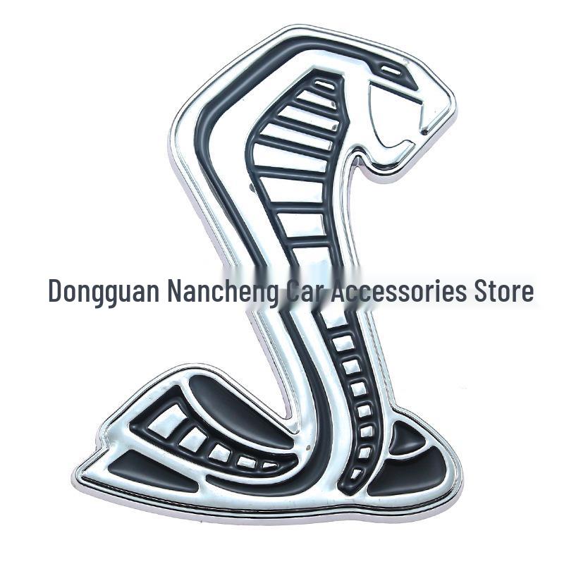 Ford Mustang GT500 Metal Car Decals: Cobra & Shelby GT Emblems