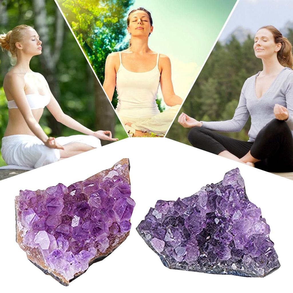 Amethyst Cluster Decor Deep Purple Crystals Natural Amathesis Crystal Clusters Raw Amethyst Stones for Meditation Stylish Room