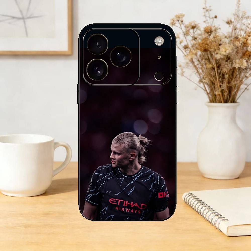 The Norwegian Hammer Erling Haaland Phone Case Silicone Black Soft For IPhone 17,16,15,14,13,12,11,SE,Plus Pro Max