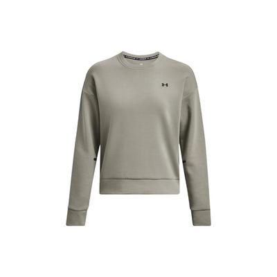 Einfarbig Rundhals Langarm Pullover Sweatshirt Damen Sweatshirt Grün 1379835-504