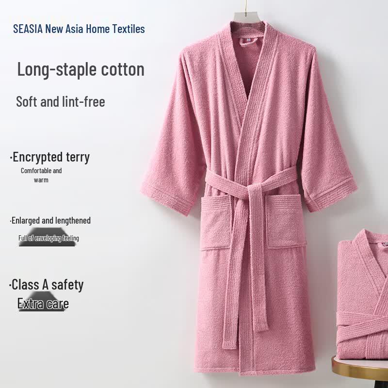 Xinya Pure Cotton Adult Bathrobe