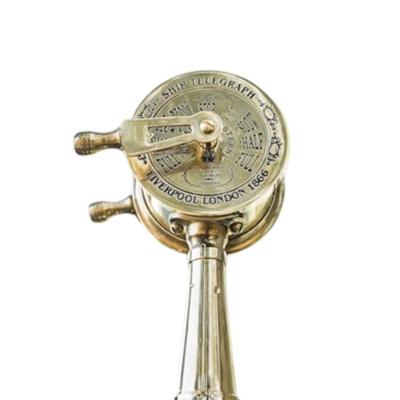 7-Inch Antique Nautical Brass Ship Engine Telegraph – Maritime Collectible