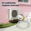 Magnetic Window AC Drain Kit 4/6/12FT Clear PVC Drain Hose with Stainless Steel Clamp No Drilling Flexible Weather-Resistant Condensate Drain Adapter