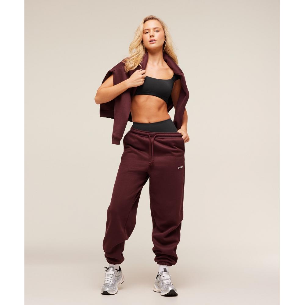 Gymshark Gemütliche Luxus-Jogginghose mit Bündchen Reich Kastanienbraun B5b8w Nbzq