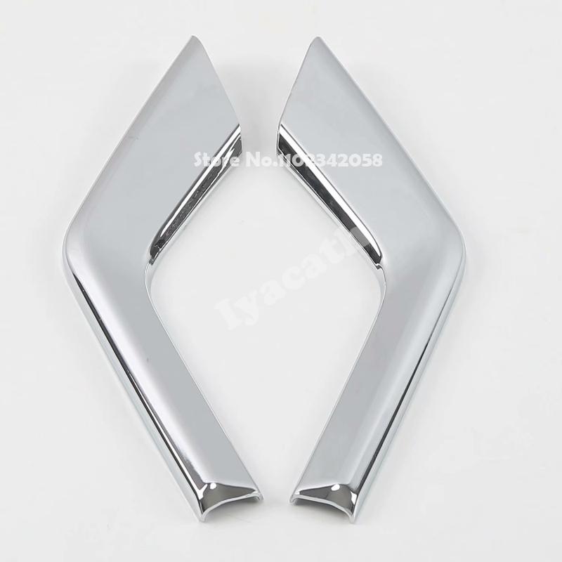 For Toyota Land Cruiser Prado FJ150 FJ 150 2018- ABS chrome front Rear Fog Light Foglamp Frame Cover Trims Car Accessories