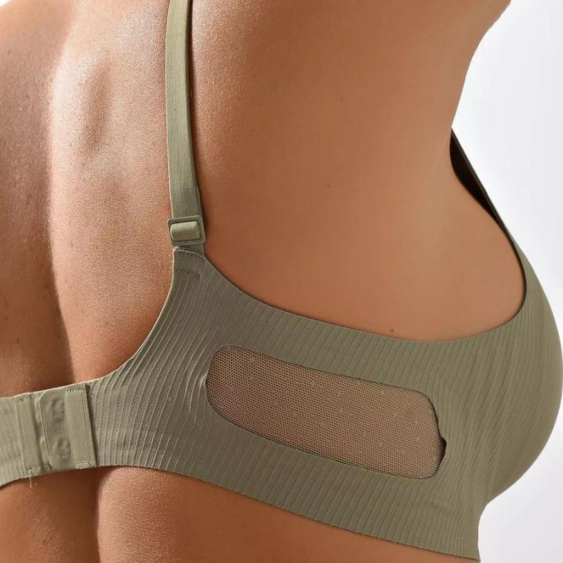 Bezešvé podprsenky pro ženy Bezdrátové spodní prádlo Push Up Brasiere Deep V Bralette Comfort Dámská tenká neviditelná podprsenka Sexy spodní prádlo