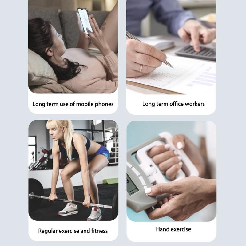 Adjustable Hand Grip Rings Carpal Expander Silicone Exerciser Portable Muscle Finger Forearm Trainer for Homes Gym