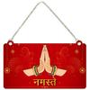 Welcome Quotes Namastey Wooden Wall Hanging, For Home Décor, Office, Gifts
