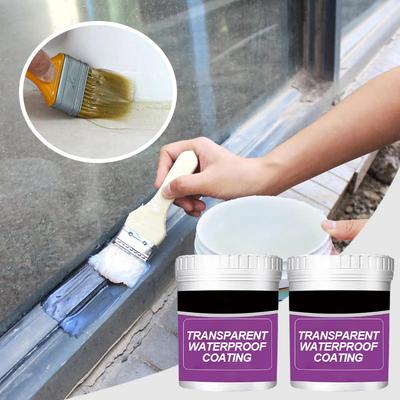 300g Transparent Waterproof Sealant Adhesive for Exterior Walls Leak Proof Coating Bathroom Floor Crack Sealing Mold-Proof