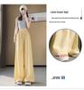 Cross-Border Vertical Stripe High-Waisted Wide-Leg Pants - Summer Straight Loose Casual Floor-Length Design.