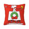 2025 Christmas Snoopy Woodstock Pillowcase Decoration Home Double Sided Printed Square Pillow Living Room Pillowcase Gift